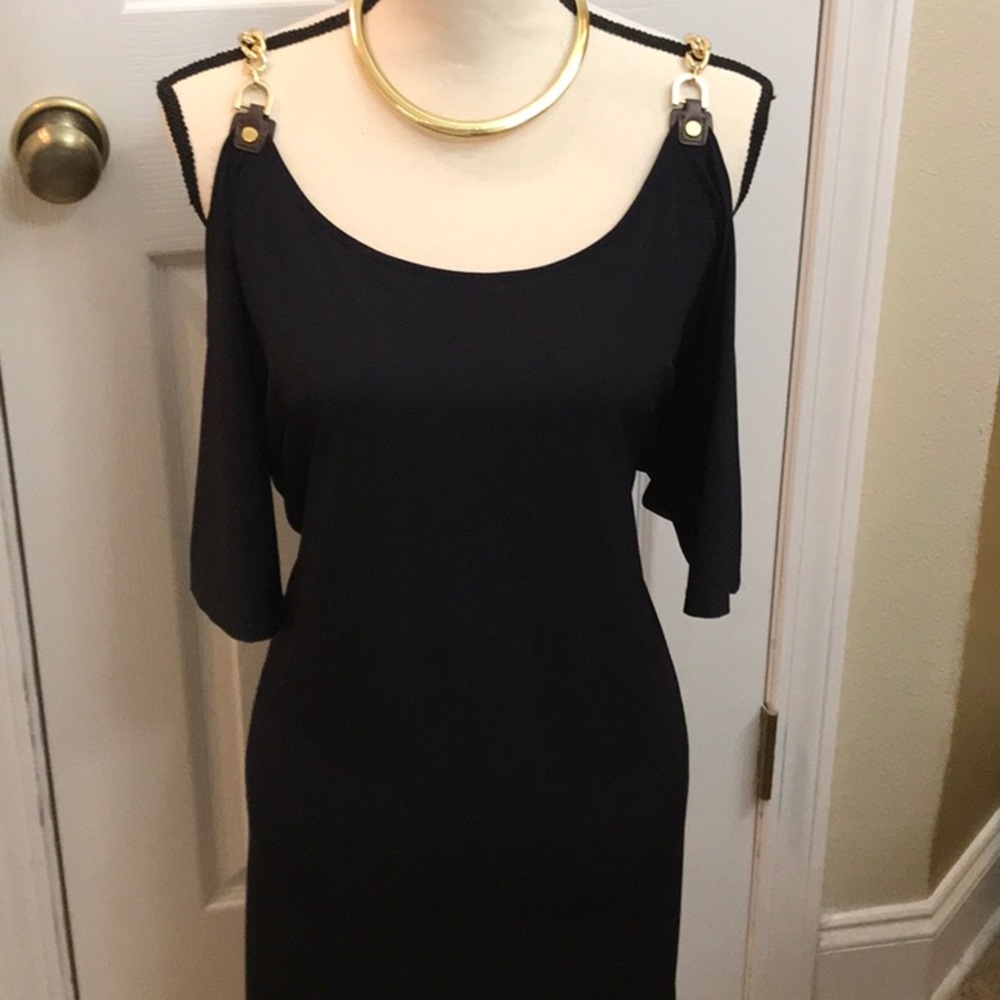 Michael Kors Chain Cold Shoulder Dress